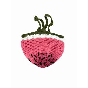 NEW Handmade Crochet Handbag watermelon wrist purple